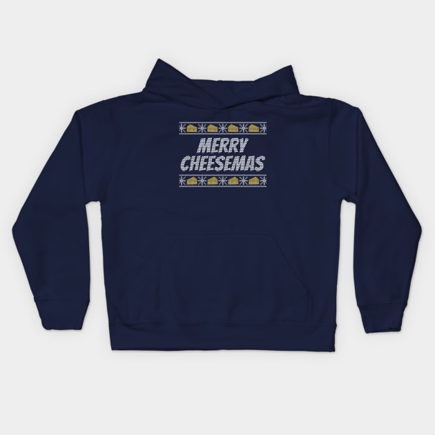 Merry Cheesemas Kids Hoodie by LunaMay